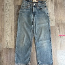 vintage levis 550 relaxed fit jeans med. light wash denim 27x27