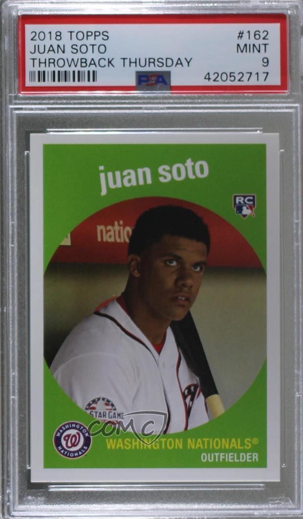 2018 Throwback Thursday #TBT Online Exclusive /1588 Juan Soto #162 Rookie RC zg2