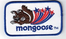 Mongoose Bicycles Blue 4in Embroidered Iron / Sew-On Patches