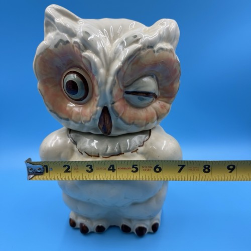 Vintage Shawnee Pottery 1940's Winking Owl Cookie Jar Excellent Condition USA - Picture 14 of 16