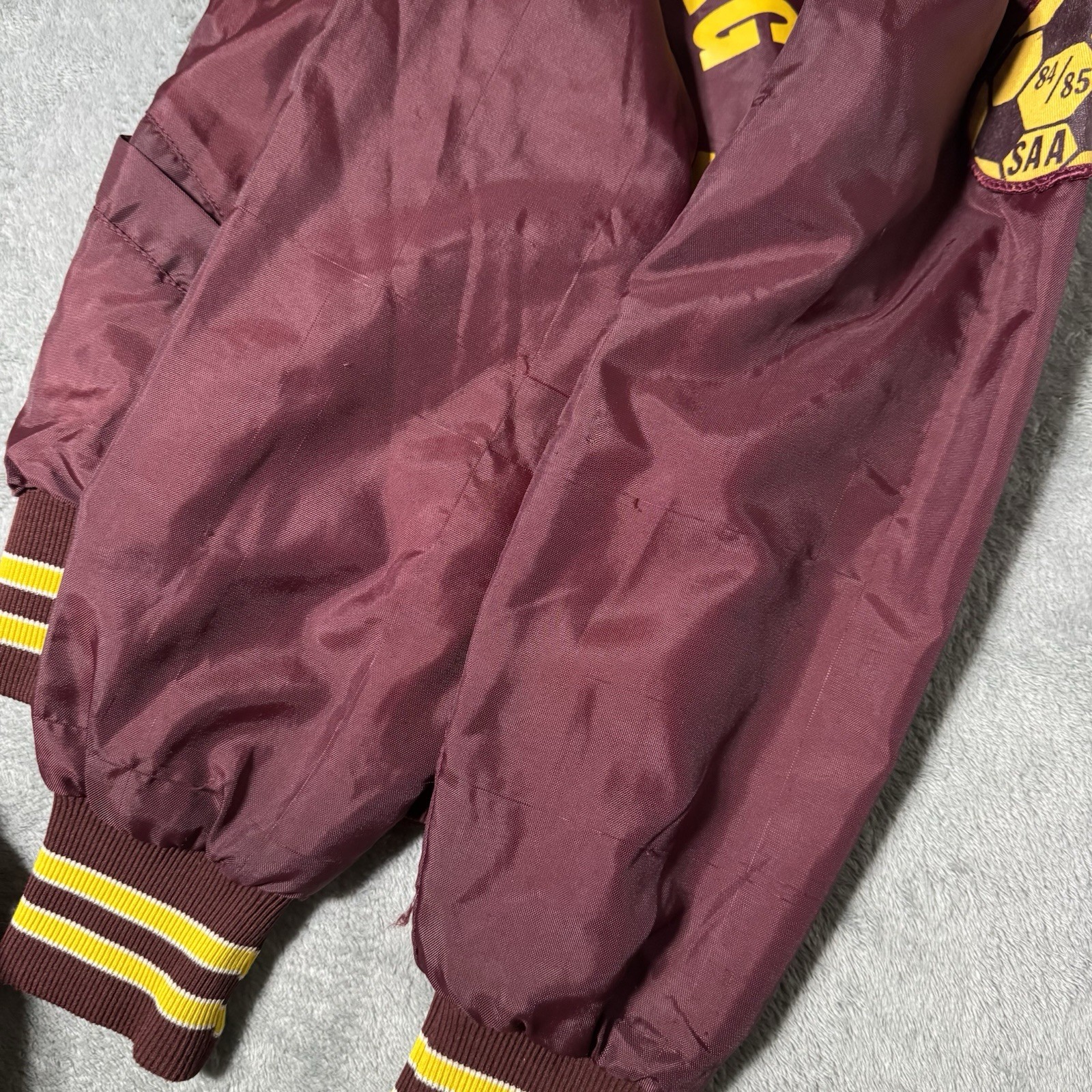 VTG 1980s Schaumburg Athletic Assn. Youth L Varsity Jacket (Can Fit Womens XS) image 6