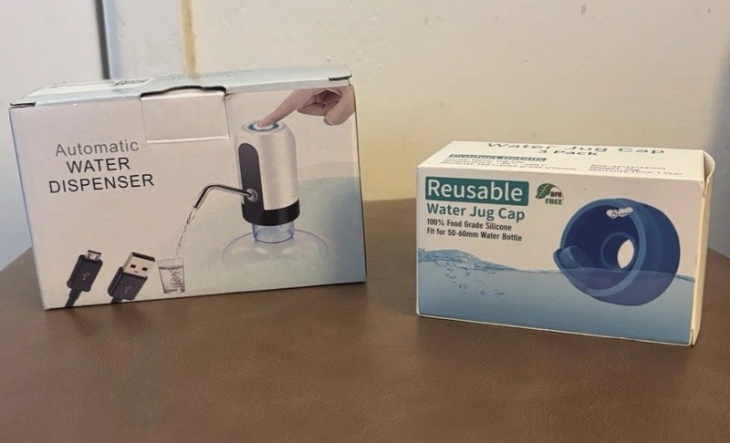 Water Dispenser Rechargeable And Reusable Water Jug Cap