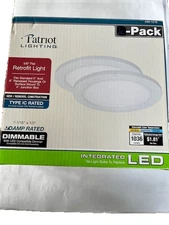 Patriot Lighting 7-1/16" Ultra-Thin Recessed Light, Dimmable 1036 Lumens. 