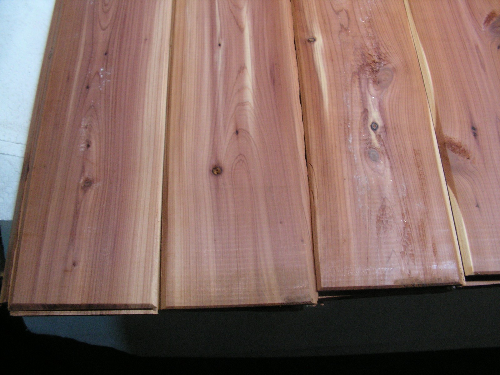 Cedar Closet Liner Planks Group of 24 Tongue And Groove Aromatic 16" x 3 1/2"+