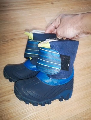 Kinder Jungen Winterstiefel Schneestiefel gefüttert Größe 23/ 24