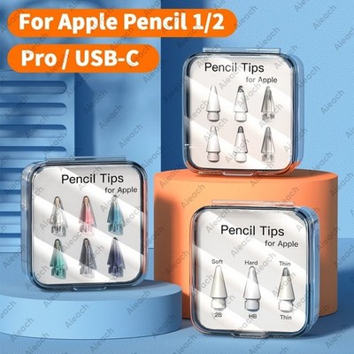 Stiftspitzen für Apple Pencil 1. 2. Generation Double Layer 2B & HB & dünne Spitze