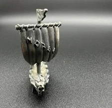 RAREHand Cast Pewter Miniature Vintage Viking Ship TPB TINN Norway NORGE