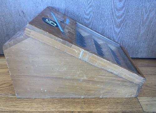 Antique RARE Mars Lumograph Pencil Display Case Art Box Wooden Glass - Picture 10 of 12