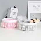 1pc Nordic Style Simple Desktop Sundries Container Tassel Storage Basket