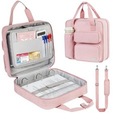 Zipper Binder 3 Ring, 700 Sheets Capacity, Binder 3 Inch with Shoulder Strap Fit