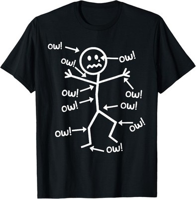 Ow Ow Ow Funny Scream Character Graphic Tee Unisex T-Shirt