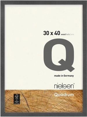 Holz-Wechselrahmen Quadrum 20x20 cm grau - Bild 1 von 4