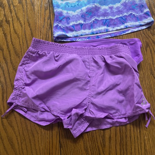 3 PC Gerry Girl Swimsuit strappy Tankini Bikini Swim Board Shorts 14 16 NWT - Picture 8 of 10