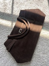 Brown Suede Tote Bag Slouchy Purse