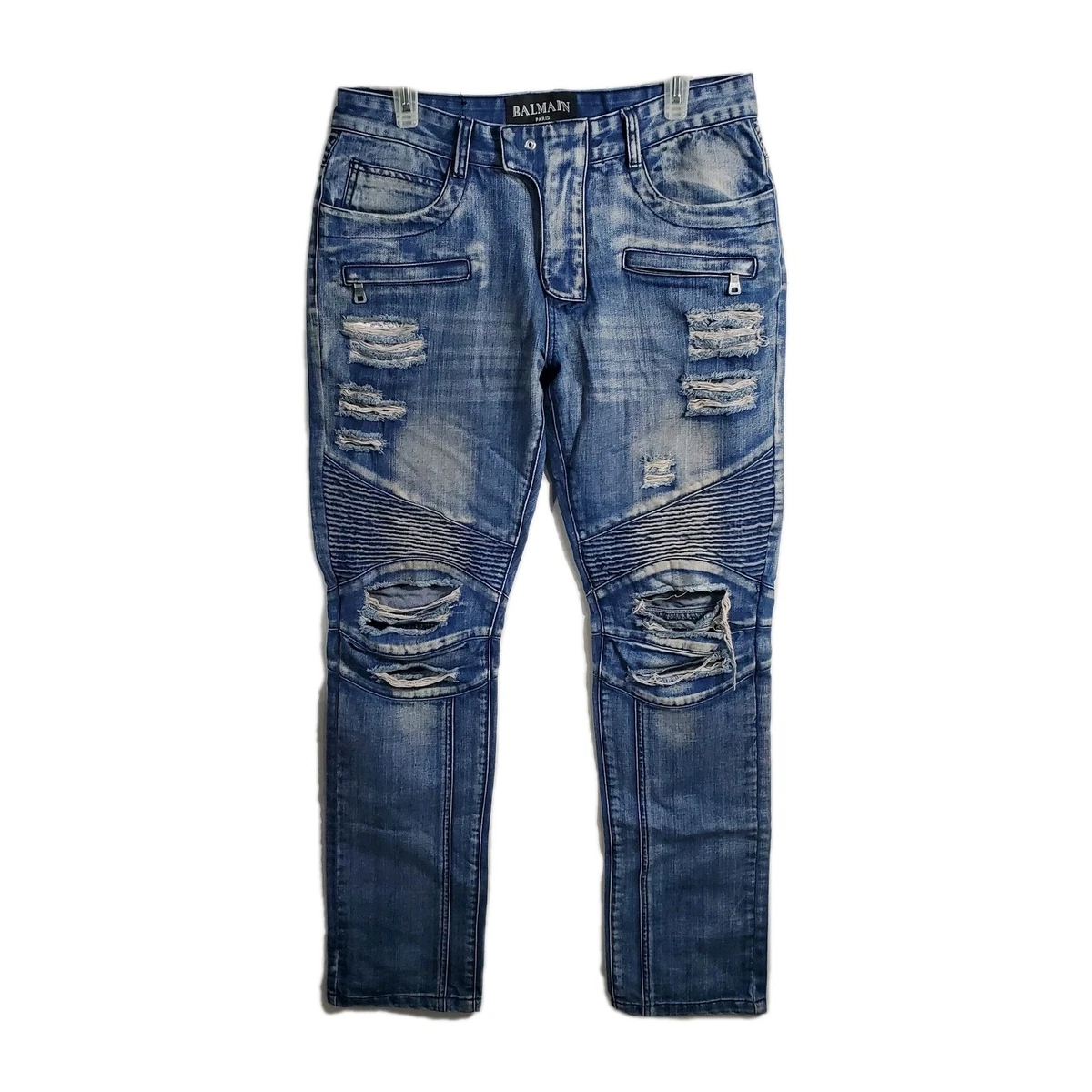 Balmain Zip Jeans for Men for sale | eBay