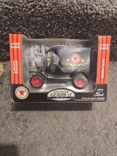 Gearbox 1912 Ford Texaco Car/truck Lim. Ed.Coin Bank 1:24 Scale Vintage 1999 - Picture 1 of 7