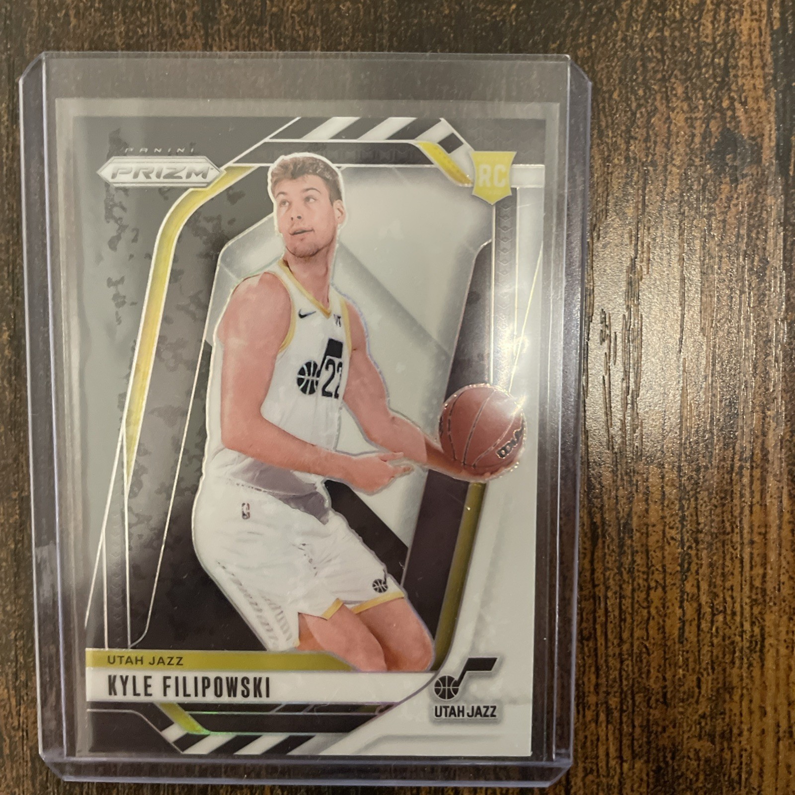 Kyle Filipowski 2024-25 Panini Prizm Black White RC Jazz #263