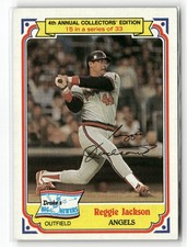 1984 Topps Drake's Big Hitters - Reggie Jackson #15 California Angels HOF VG