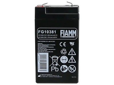 FIAMM Bleiakku FG10381, 6 V-/3,8 Ah