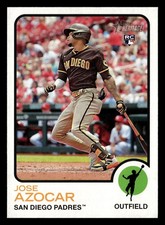 Jose Azocar 2022 Topps Heritage #535 Padres ROOKIE
