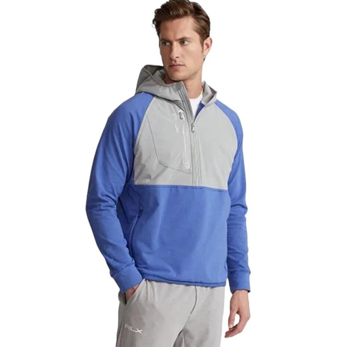 Sudaderas Con Capucha Para Hombre, Ligera, Para Entrenamiento, Casual, Delgada, Con Parches, Sin Botones, Color De Contraste, Gris-oscuro