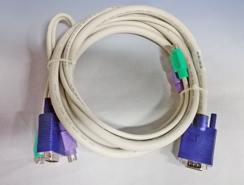 Avocent SwitchView 6' PS/2 KVM Switch Cable CPS2-6A Color Coded Mouse Keyboard - Picture 1 of 3