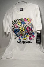 Vintage Screen Stars Light Up Las Vegas Slots T-Shirt Size XL NOS