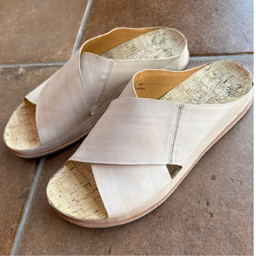 Kork-Ease Pale Beige Tutsi Cross-Band Slides Minimalist Comfort Classic size 11 - Picture 14 of 15
