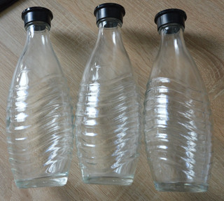 3 Stück Sodastream 0 8 l Glaskaraffen für den Crystal Wassersprudler