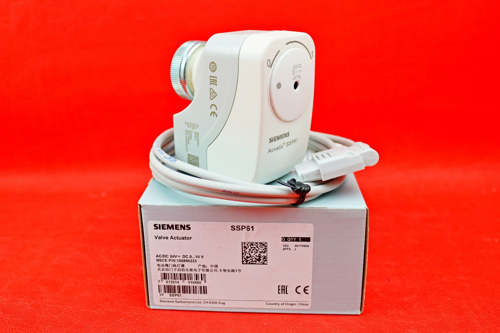 Siemens SSP61 Electric Module Actuator AC/DC24V 0…10VDC