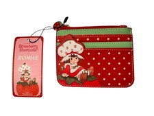Strawberry Shortcake Credit Card Holder Small Wallet Zipper Pouch