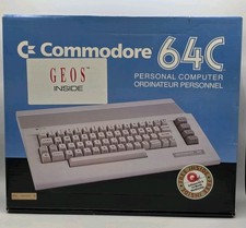 VTG Commodore 64C EMPTY BOX Only GEOS, Q-Link Graphics Original Retail Packaging