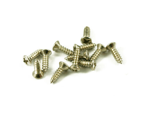  #3 PICKGUARD SCREWS NICKEL ( 12p ) FITS GIBSON LES PAUL,FIREBIRD,FLY V,EXPLORER - Picture 1 of 1