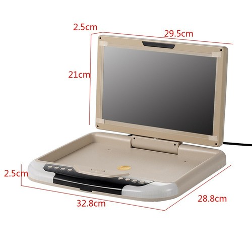13inch 12V/24V Beige Car Monitor LCD TFT Overhead Flip Down Car Ceiling Screen - Picture 4 of 11