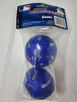 Lot De 2 Packs De Plastique Franklin Sports Aero-Strike - Supporters Des Chicago Cubs, Entraînement De Baseball