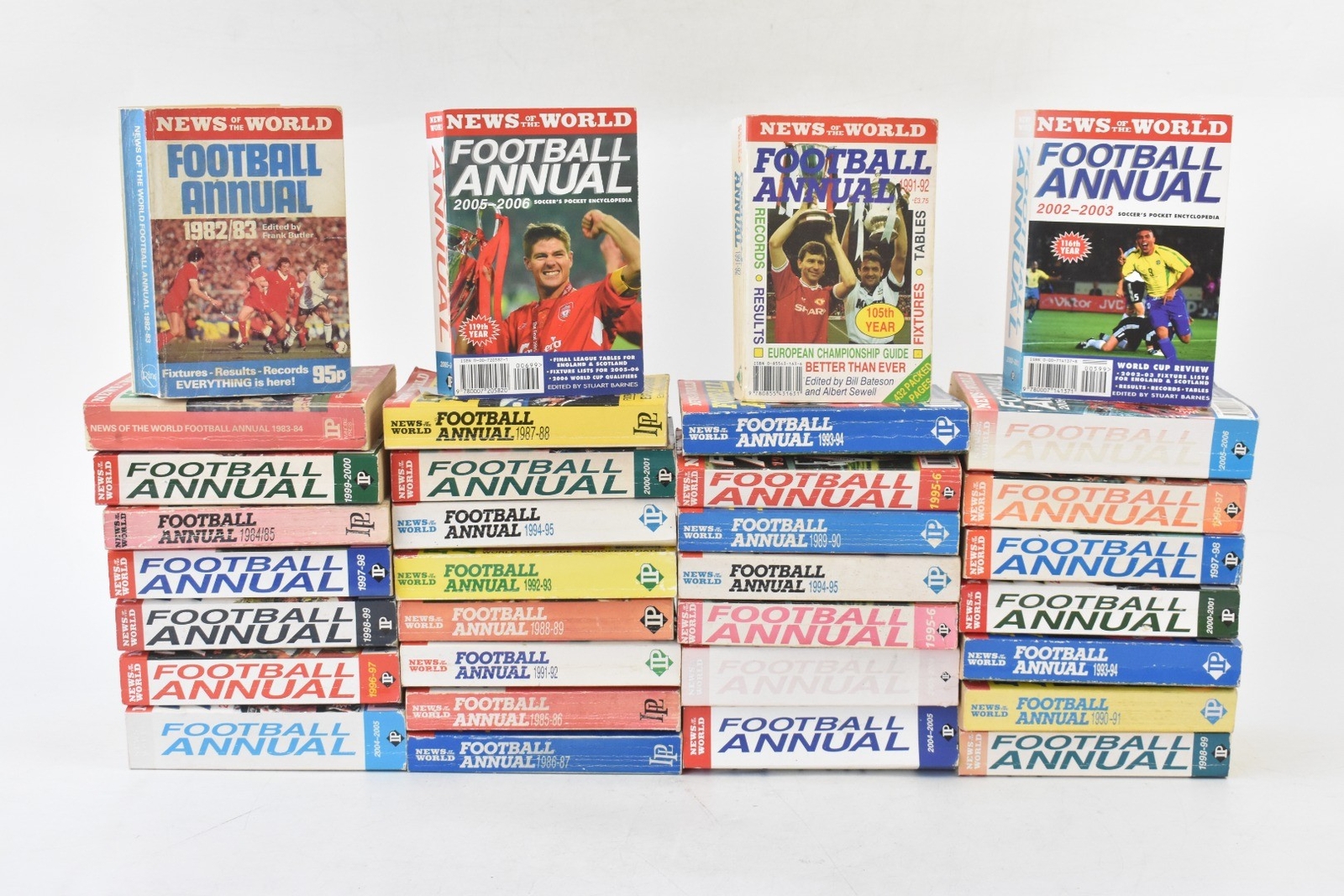 Job Lot Of 34 News of The World Football Annuals Books 1982/83 Season