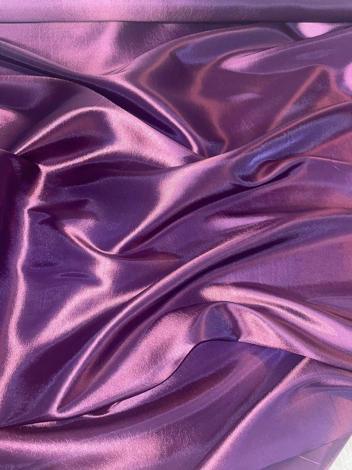 1 METER TWO TONE CADBURY PLAIN SMOOTH TAFFETA BRIDAL/CURTAIN FABRIC 58” WIDE - Image 2 of 2