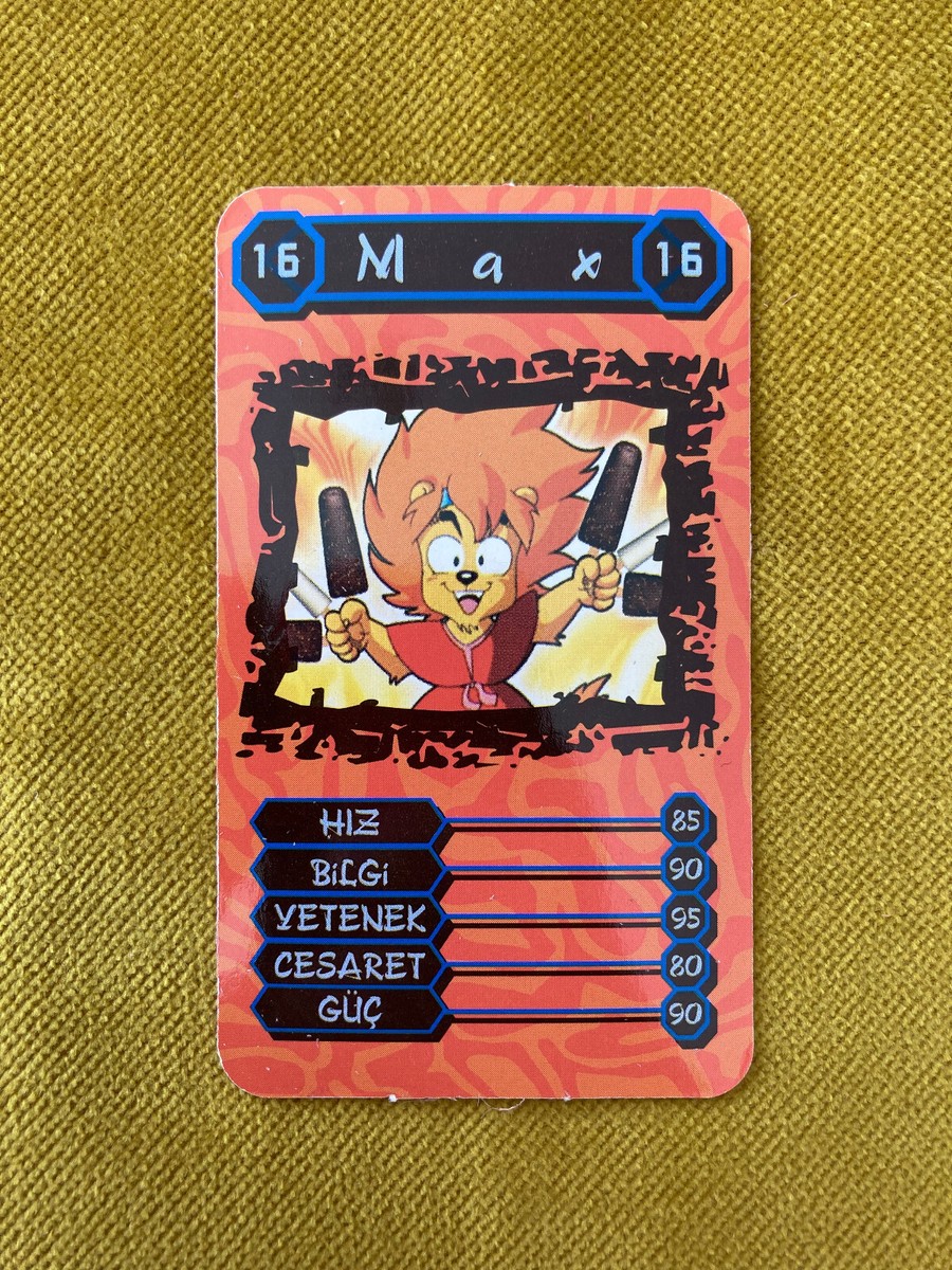 ALGIDA MAX TURKISH Trading Card 2000s #16 MAX Turkey Unused RARE