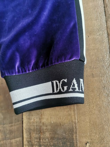 Dolce&Gabbana Queen Pasarela Terciopelo Pantalone Grueso Jersey Pantalones Nuevos con Etiquetas Edad 8 - Imagen 7 de 9