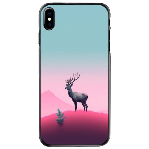 neon stag Elk Deer For iPhone SE4 16E XS XR Max 6 7 8 Plus Anti scratch Cover - Picture 21 of 25