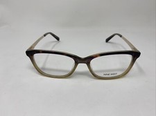 NINE WEST EYEWEAR NW5201 233 53/17/135 BROWN GOLD GREEN FLEX HINGE  L91
