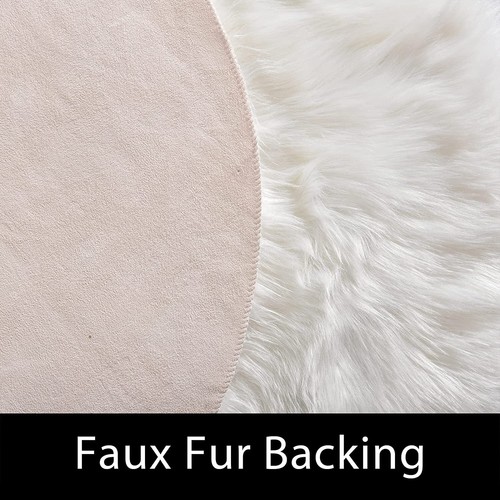 Latepis Faux Fur Sheepskin Area Rugs Soft Shaggy Carpet for Living Room Bedroom - Picture 87 of 219