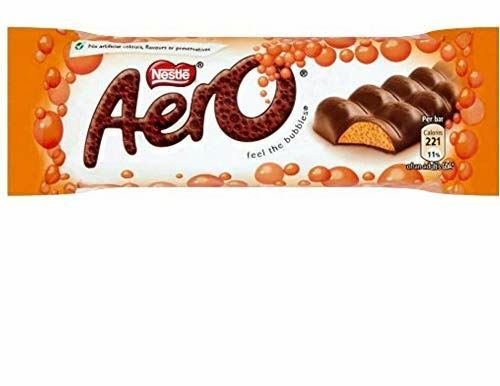 Nestles Aero Orange Chocolate 100 g - caramelle al cioccolato UK. - Foto 1 di 1