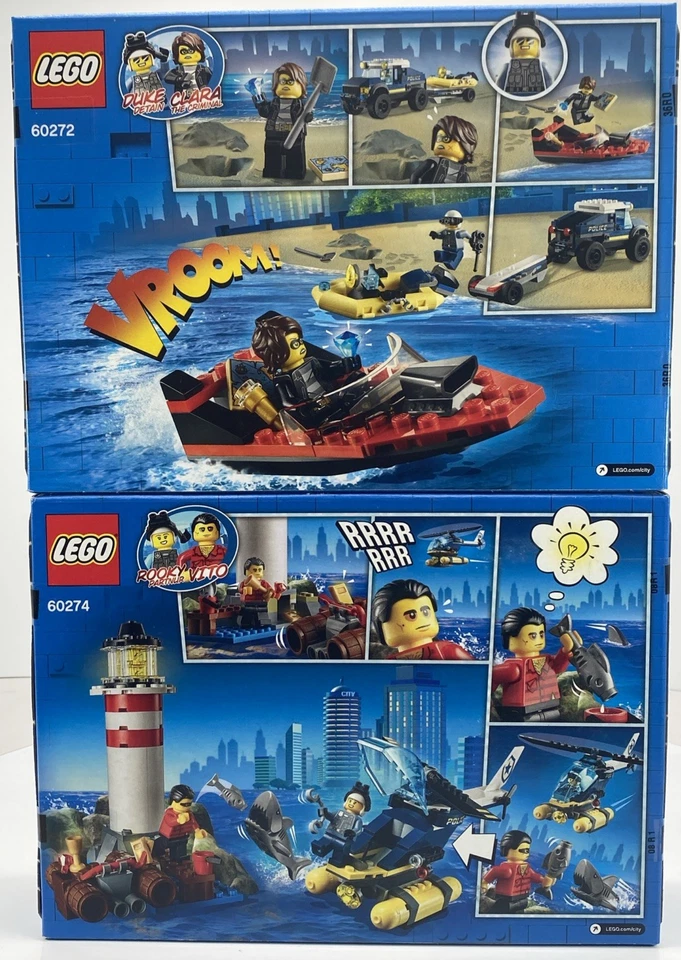 LEGO City Police Sets-Boat Transport / Lighthouse Capture-60272-60274-NEW/SEALED - Image 3 of 4