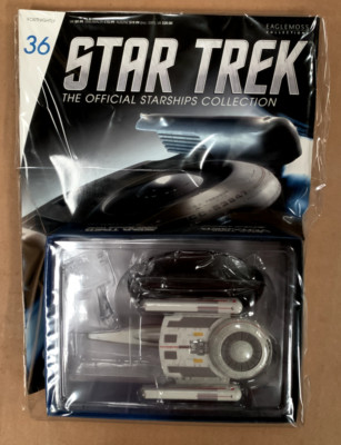 U.S.S. Grissom Oberth Class ship Star Trek Eaglemoss #36 with magazine in bag