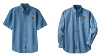 Union Pacific 4014 Big Boy Steam Locomotive Embroidered Denim Shirt #80-4014DS