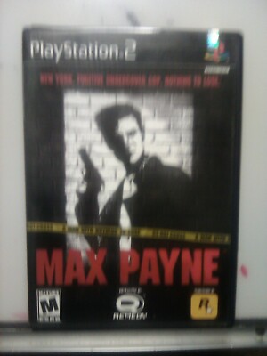 Sony PS2 Game Max Payne video playstation two guns shooter old school crime hero