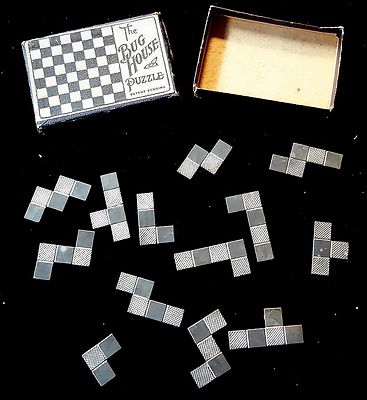 Boxed Set - The Bug House Puzzle, E.I. H. Co. Tangram Style Puzzle