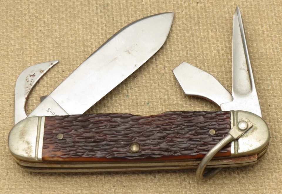 Vintage WESTERN USA 1970's S-901 D Scout Utility Knife Delrin Handles - Unused - Image 3 of 4