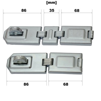 Überfalle Edelstahl 304 - 14cm Schwerlast Winkel Für Vorhängeschloss